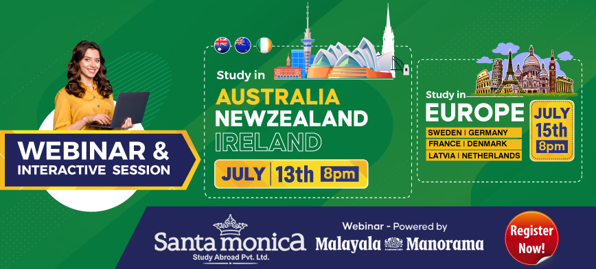Study in Australia/New Zealand/Ireland and Europe Live Webinar and Interactive Session