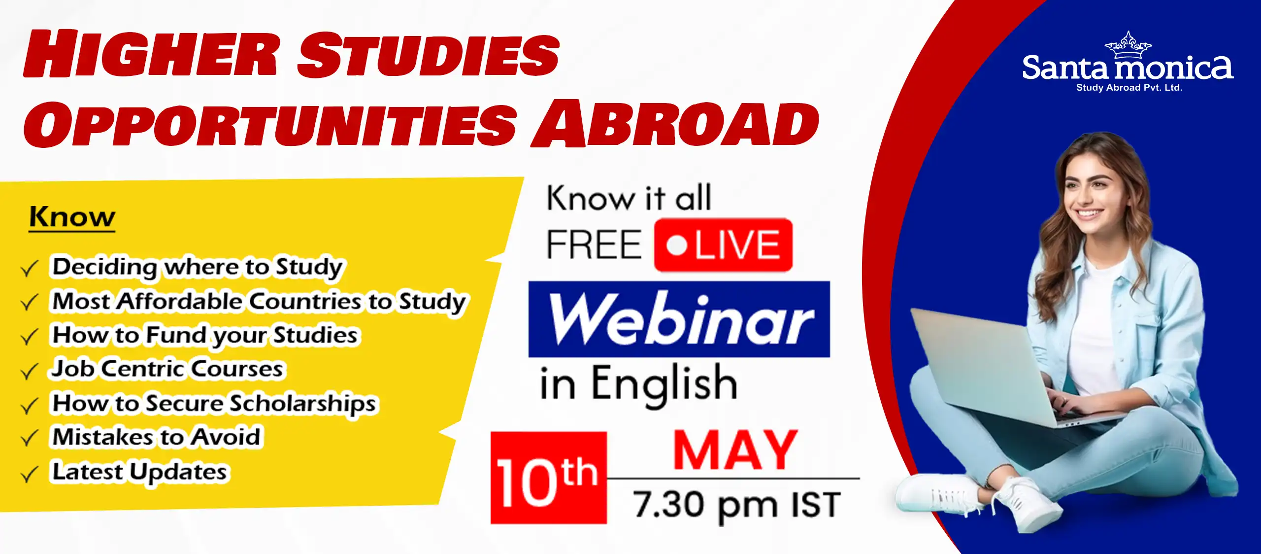 Higher Studies Opportunities Abroad Webinar