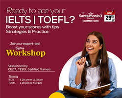 IELTS | TOEFL Offline Workshop Coimbatore